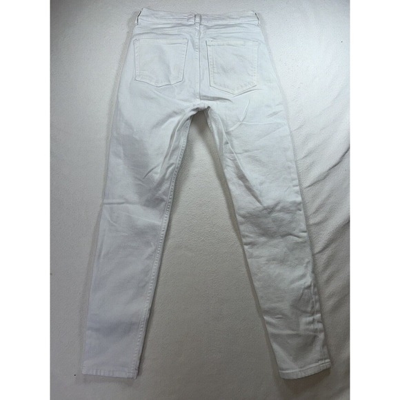 Everlane Womens 27 Regular Pants Jeans Highrise Straight White Ankle Jeans - Picture 7 of 8